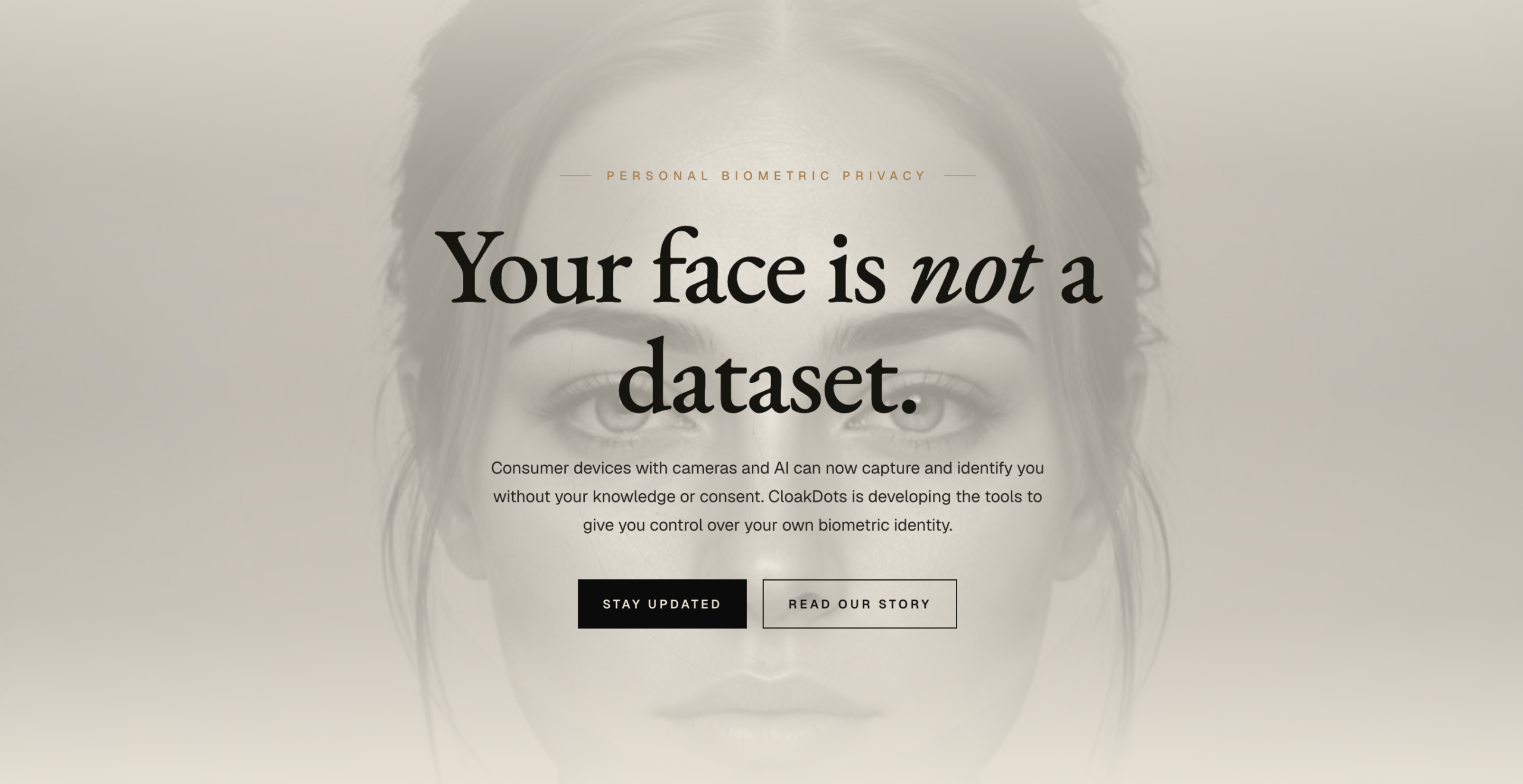 Your face is not a dataset.